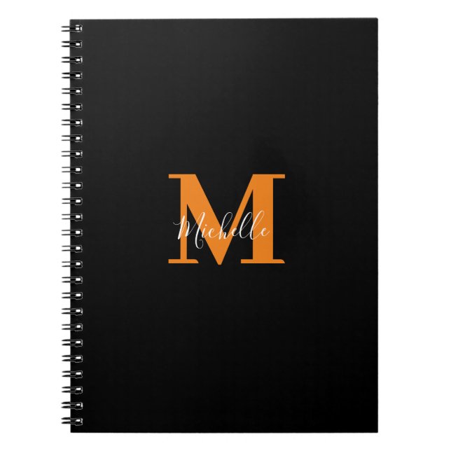 Personalized Initials and Name Monogram Notebook (Front)