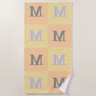Personalized Initials Beach Towel