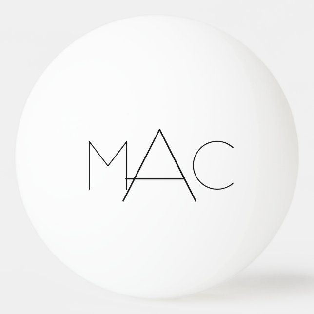 Personalized Initials Ping-Pong Ball (Back)
