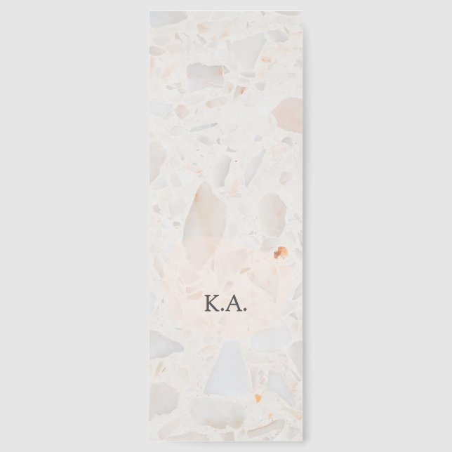 Personalized Initials Stone Bookmark Double Sided (Front)