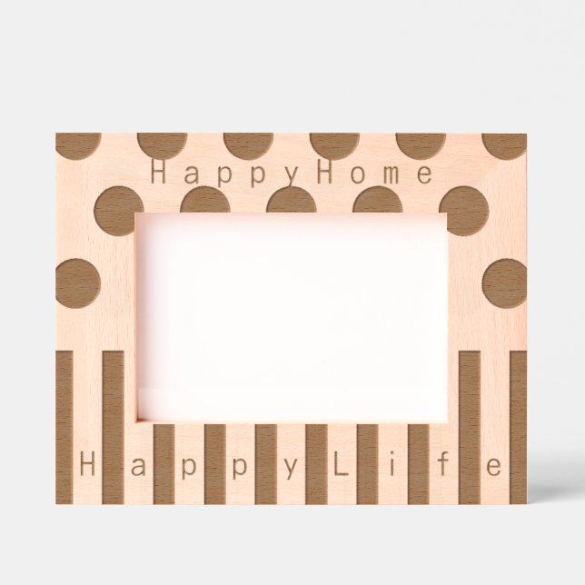 Personalized Inspirational Geometric Design Engraved Frames (Front)