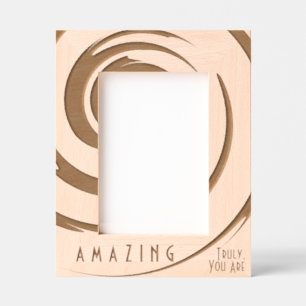 Personalized Inspirational Modern Abstract Twirl Engraved Frames