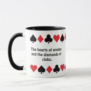 Personalized Inspirational Playing Cards Suits Mug