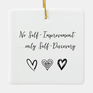 Personalized Inspirational Quote Ceramic Ornament