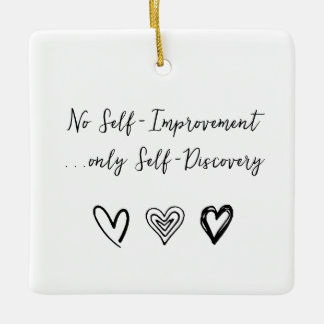 Personalized Inspirational Quote Ceramic Ornament