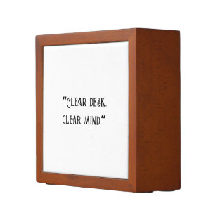 Personalized Inspirational Quote Desk Organizer