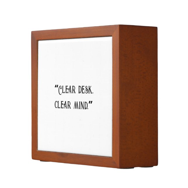 Personalized Inspirational Quote Desk Organizer (Right)