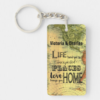 Personalized Inspirational Quote Keychain
