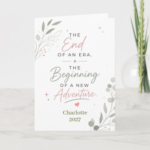 Personalized Inspirational Retirement coworker Card