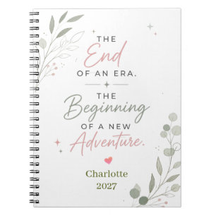 Personalized Inspirational Retirement coworker Notebook