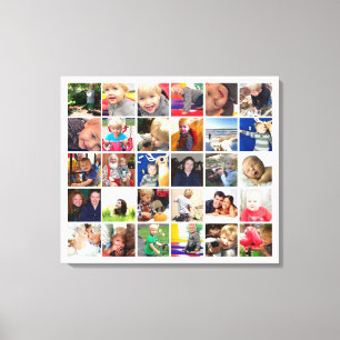 Personalized Instagram Photo Collage Canvas Print