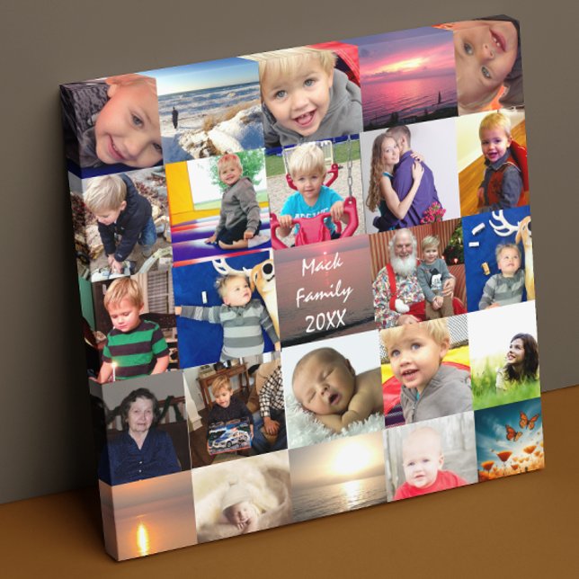 Personalized Instagram Photo Collage Canvas Print (Creator Uploaded)