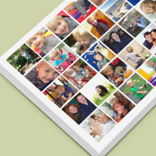 Personalized Instagram Photo Collage Canvas Print