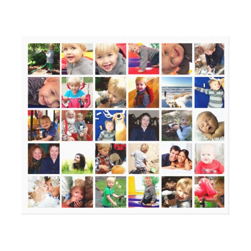 Personalized Instagram Photo Collage Canvas Prints | Zazzle