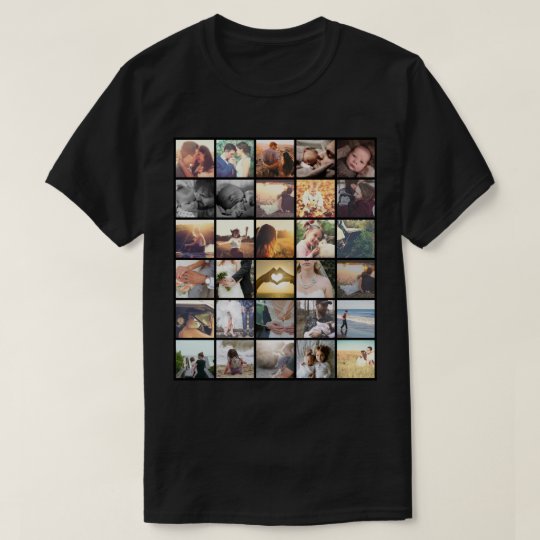 Personalized instagram photo collage T-Shirt | Zazzle.com