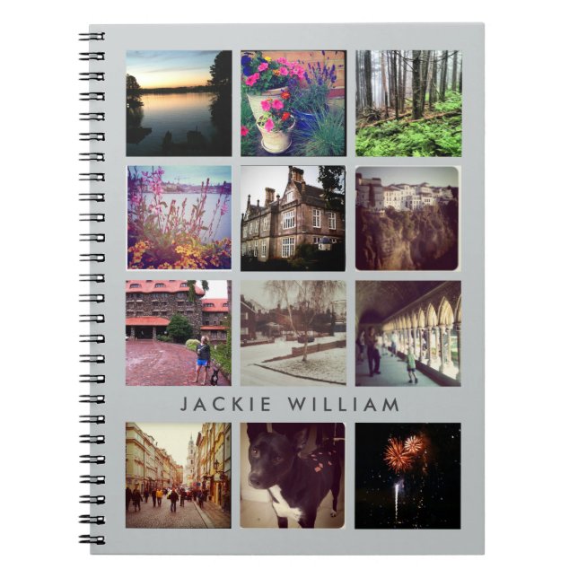 Personalized Instagram Photo Notebook (Front)