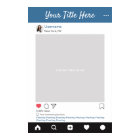 Personalized Instagram photo prop selfie frame