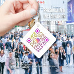 Personalized Instagram QR Code  Keychain<br><div class="desc">Do you own a business? Use cash app frequently? Or just like convenience? Get yourself a Cash App Keychain. These custom keychains can be printed with any QR code to link your customer directly to you quickly! Get tips, link content, and drive people to follow you with style and ease....</div>