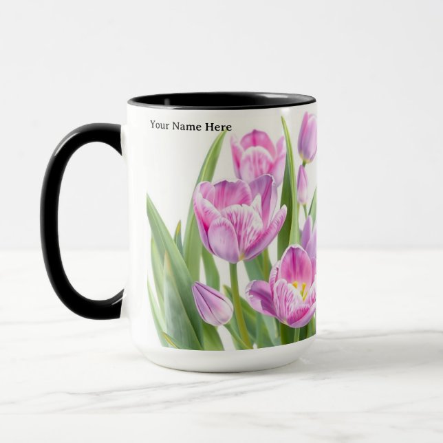 Personalized International Women's Day Floral Mug (Left)