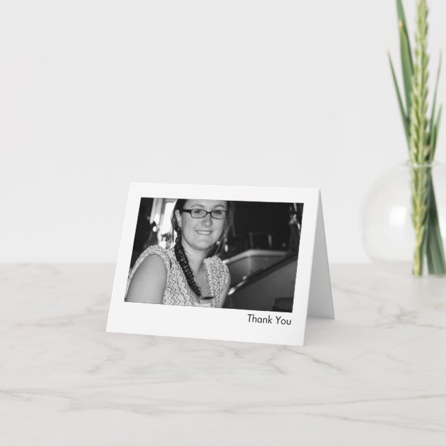 Personalized Interview Photo Thank You Note Cards (Front)
