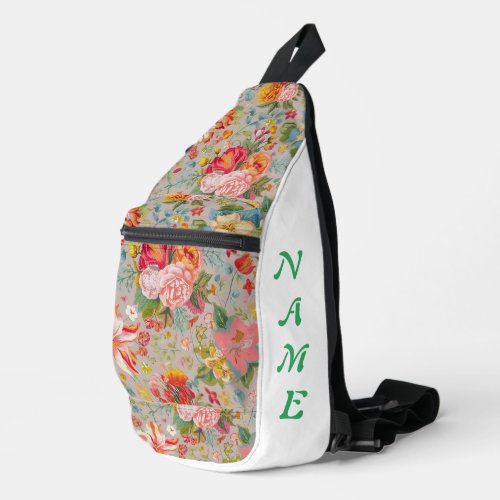 Personalized Intricate floral pattern  Sling Bag
