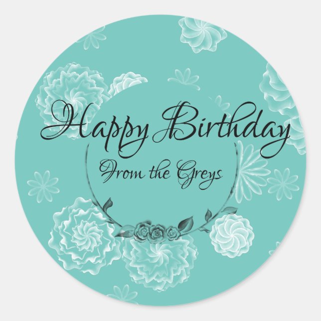 Personalized intricate Gift Label (Front)