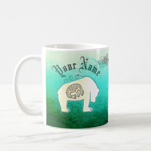 Personalized Inuit Seals and Polar Bear Coffee Mug