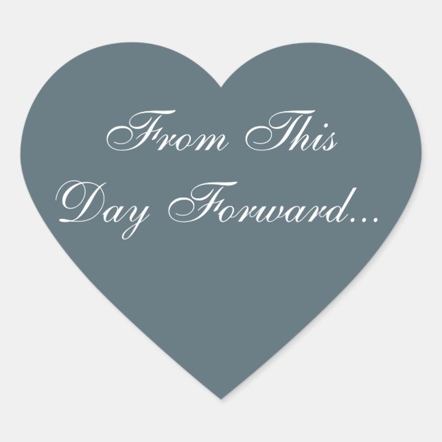 Personalized Invitation Cadet Heart Sticker (Front)