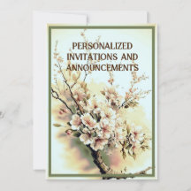 Personalized invitations and announcements