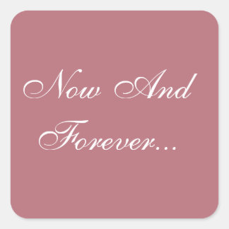 Personalized Invites Rose Gold Square Sticker