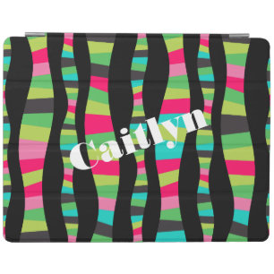 Personalized iPad Mini Cover   Funky Stripes