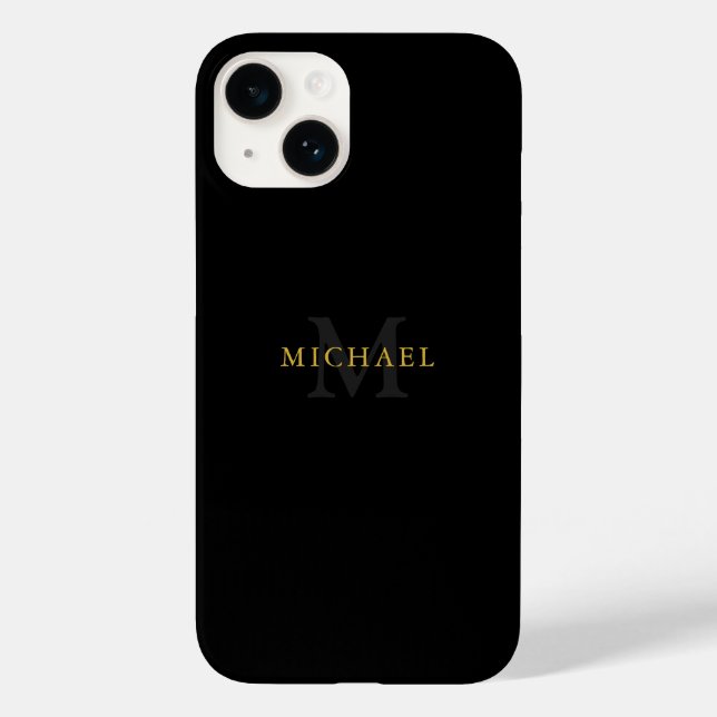 Personalized iPhone 14 Case with Name & Initial (Back)
