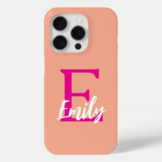 Personalized iPhone 15 Pro Case – Custom Name (Back)