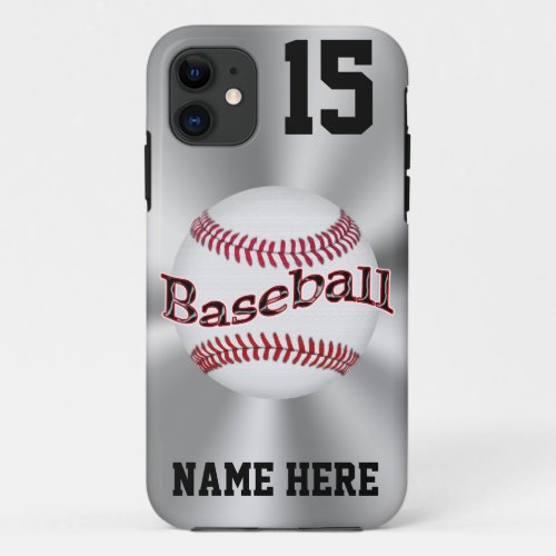 Personalized iPhone 5S Baseball Cases NAME NUMBER
