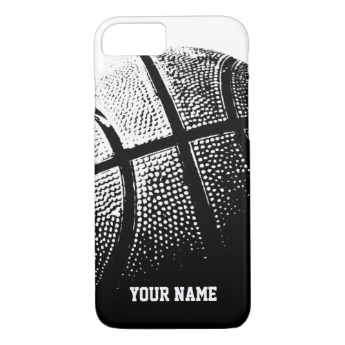 Personalized iPhone 7 case  basketball sports