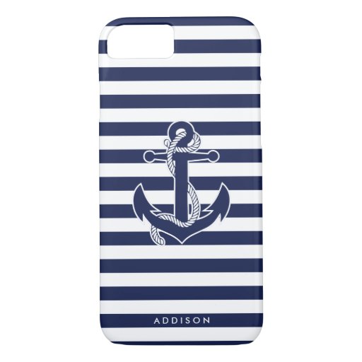 Personalized iPhone 7 Cases Nautical With Anchor