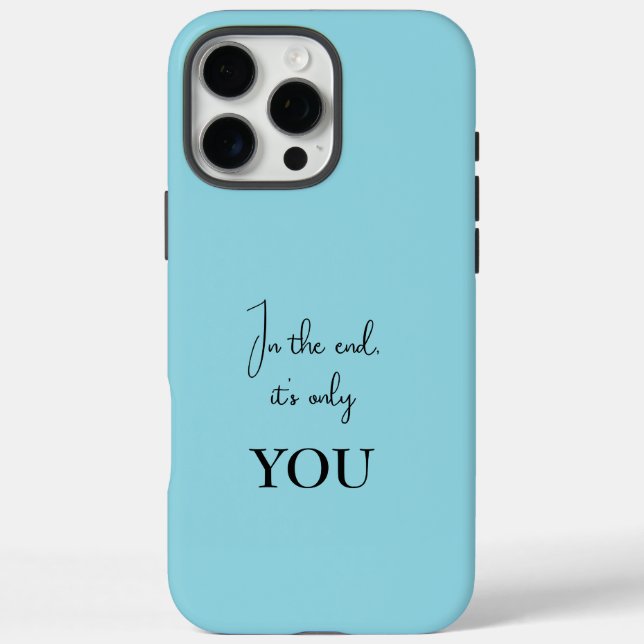 Personalized iPhone Case - Inspirational Quote (Back)