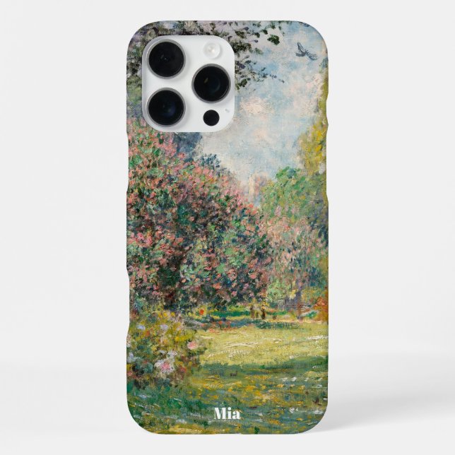 Personalized Iphone Case Monet Art (Back)