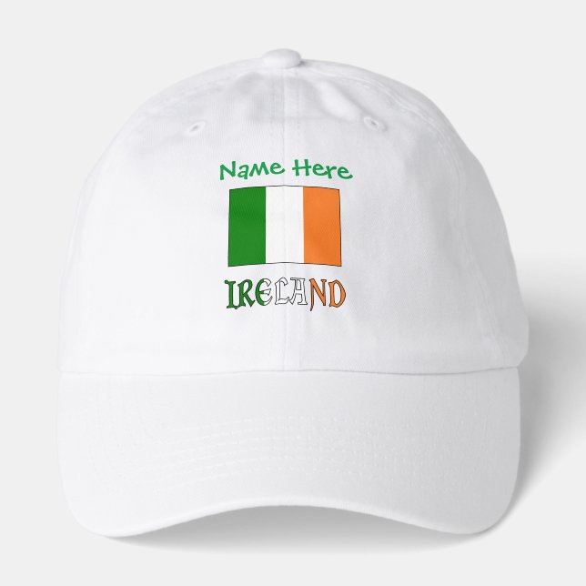 Personalized Ireland Flag Hat (Front)