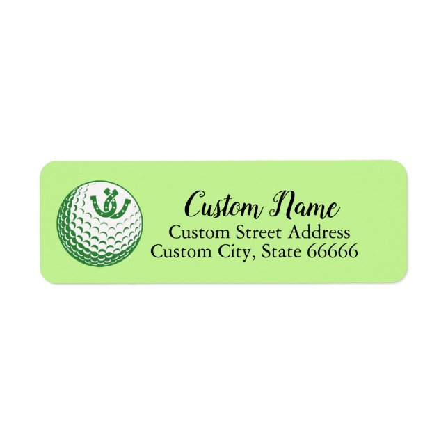 Personalized Irish Address Labels - Custom Design (Front)