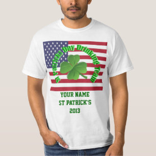 Personalized Irish american St Patrick's day T-Shirt