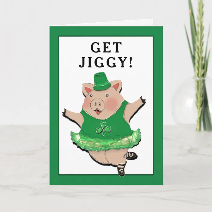 Pig Personalized Birthday Card