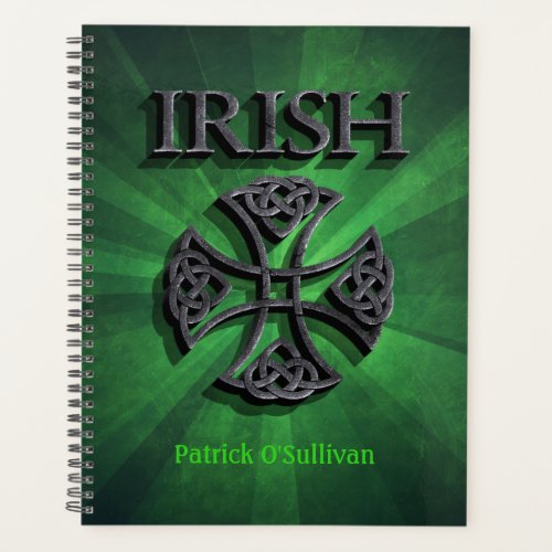 Personalized Irish Celtic Cross Planner