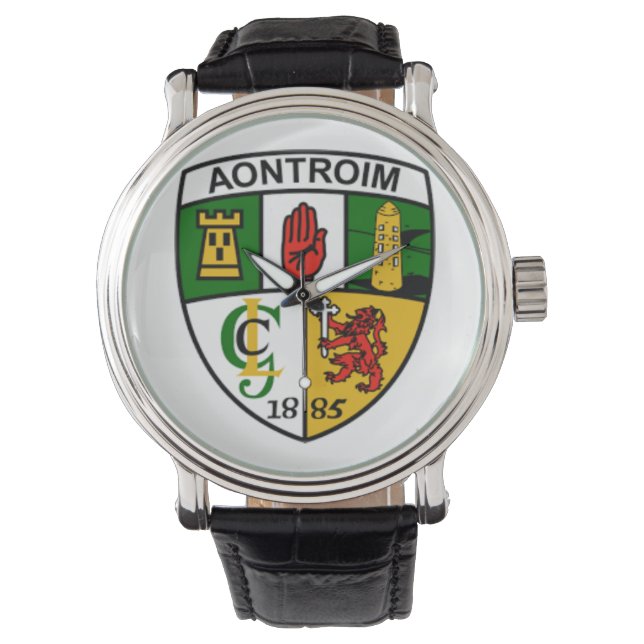 Personalized Irish County Men's Watches Antrim. (Front)