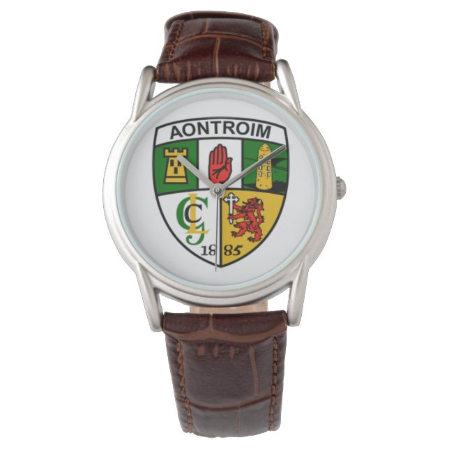 Personalized Irish County Men's Watches Antrim. (Front)