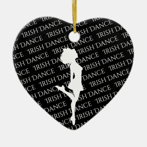 Personalized Irish Dance Hard Shoe Christmas Ceramic Ornament