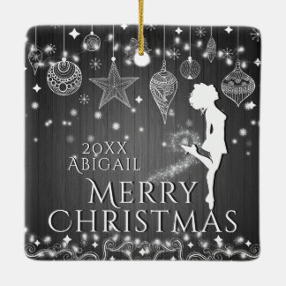 Personalized Irish Dance Merry Christmas Ceramic Ornament