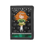 Personalized Irish Dance Redhead Girl Soft Shoe Trifold Wallet at Zazzle