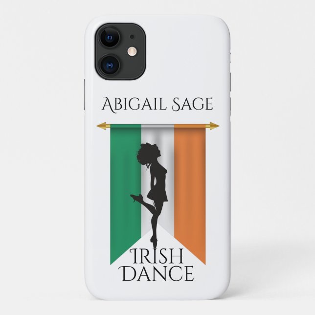Personalized Irish Dancer - Flag of Ireland Dance  Case-Mate iPhone Case (Back)
