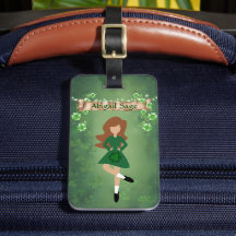 Personalized Irish Dancer with Brown Hair Dance
